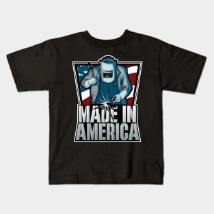 Made In America Welding Kids T-Shirt